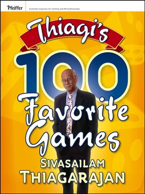 cover image of Thiagi's 100 Favorite Games